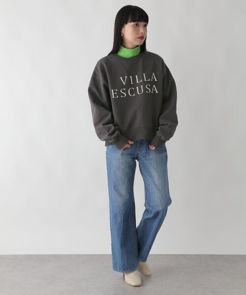 LOWRYS FARM（ローリーズファーム）の「ウラケキモウロゴロングスリーブ（トップス・レディース・アイボリー08/グレー12/チャコールグレー18・F）」の8枚目の写真