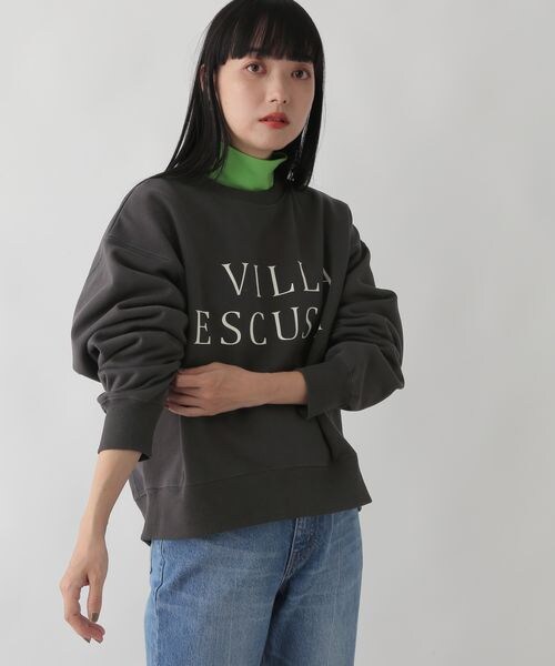 LOWRYS FARM（ローリーズファーム）の「ウラケキモウロゴロングスリーブ（トップス・レディース・アイボリー08/グレー12/チャコールグレー18・F）」の3枚目の写真