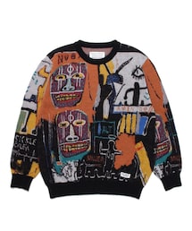 WACKO MARIA | JEAN-MICHEL BASQUIAT / CREW NECK SWEATER ( TYPE-2 )(ニット/セーター)