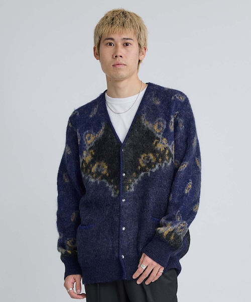 TOGA VIRILIS（トーガ ビリリース）の「Mohair jacquard knit cardigan