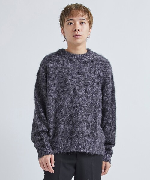 NEONSIGN(ネオンサイン)の「<別注>Innermost color mohair jumper(その他アウター・メンズ・PNK/GRN/D.GRN/OLV/SAX/PPL・44/46)」の4枚目の写真