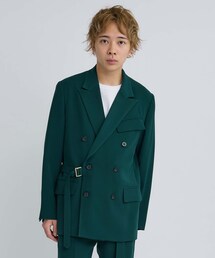 CULLNI（クルニ）の「Double Satin Tie Locken Double-Breasted Jacket