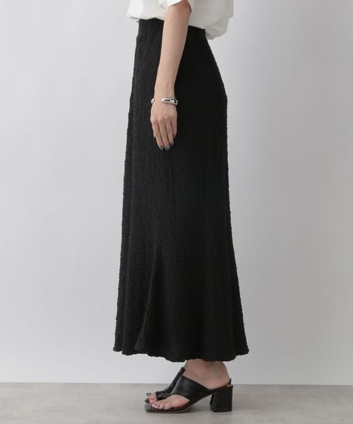 LOWRYS FARM（ローリーズファーム）の「フクレジャガードフレアスカート（スカート・レディース・アイボリー08/ブラック09/ブラウン58・F）」の4枚目の写真