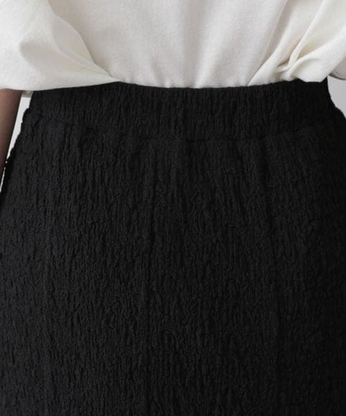 LOWRYS FARM（ローリーズファーム）の「フクレジャガードフレアスカート（スカート・レディース・アイボリー08/ブラック09/ブラウン58・F）」の8枚目の写真