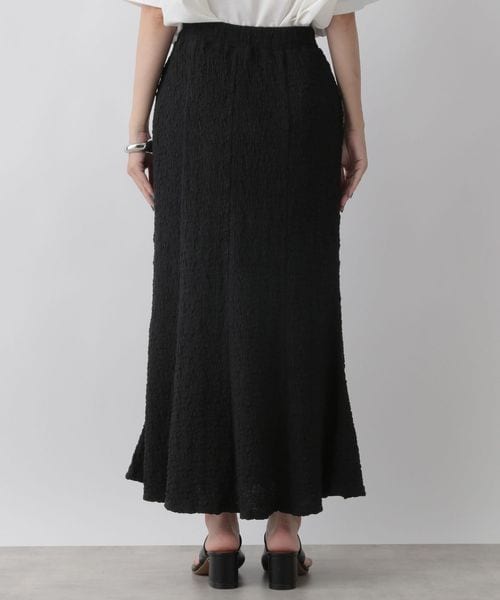 LOWRYS FARM（ローリーズファーム）の「フクレジャガードフレアスカート（スカート・レディース・アイボリー08/ブラック09/ブラウン58・F）」の5枚目の写真