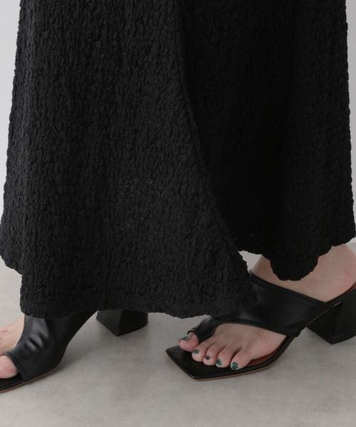 LOWRYS FARM（ローリーズファーム）の「フクレジャガードフレアスカート（スカート・レディース・アイボリー08/ブラック09/ブラウン58・F）」の7枚目の写真