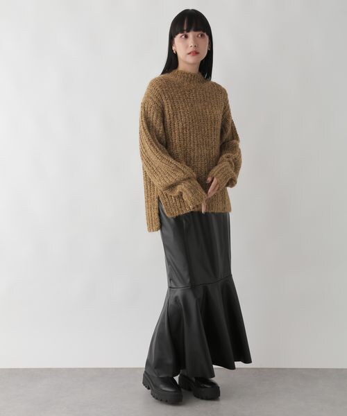 LOWRYS FARM（ローリーズファーム）の「キラキララメニットプルオーバー（トップス・レディース・アイボリー08/グレー15/ブラウン55・フリーサイズ）」の9枚目の写真