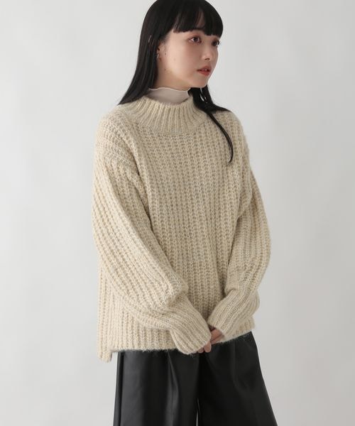 LOWRYS FARM（ローリーズファーム）の「キラキララメニットプルオーバー（トップス・レディース・アイボリー08/グレー15/ブラウン55・フリーサイズ）」の5枚目の写真