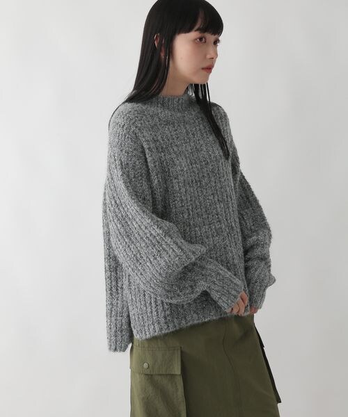 LOWRYS FARM（ローリーズファーム）の「キラキララメニットプルオーバー（トップス・レディース・アイボリー08/グレー15/ブラウン55・フリーサイズ）」の2枚目の写真