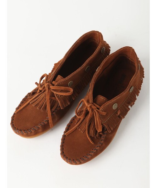 Rinajour（リナジュール）の「ミネトンカ/FRINGE MOC（シューズ・レディース・BROWN・50/60/70/80）」の2枚目の写真