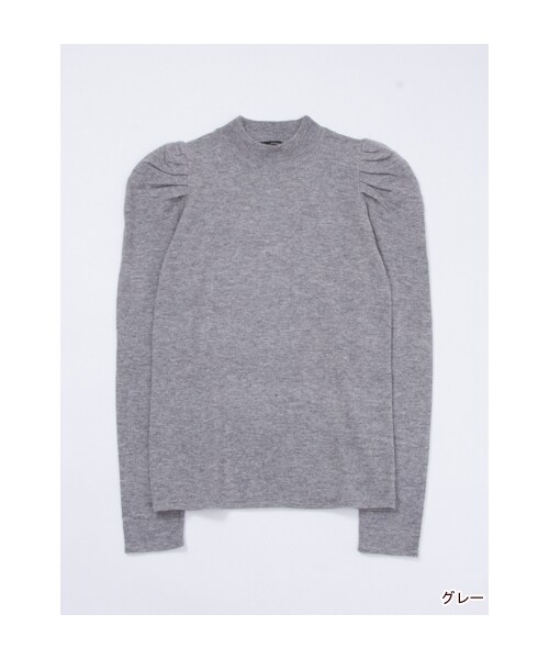 w closet（ダブルクローゼット）の「パワーショルダーハイネックプルオーバー（トップス・レディース・ネイビー×グリーンボーダー/オフホワイト/グレー/ブラック/ボルドー×ネイビーボーダー/オフホワイト×ブラックボーダー・FREE）」の4枚目の写真