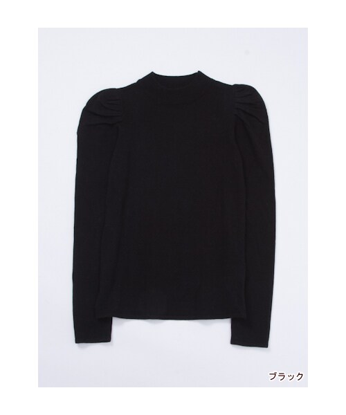 w closet（ダブルクローゼット）の「パワーショルダーハイネックプルオーバー（トップス・レディース・ネイビー×グリーンボーダー/オフホワイト/グレー/ブラック/ボルドー×ネイビーボーダー/オフホワイト×ブラックボーダー・FREE）」の5枚目の写真