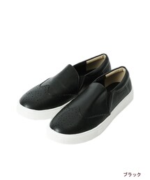 w closet | ウィングチップスリッポン(シューズ)