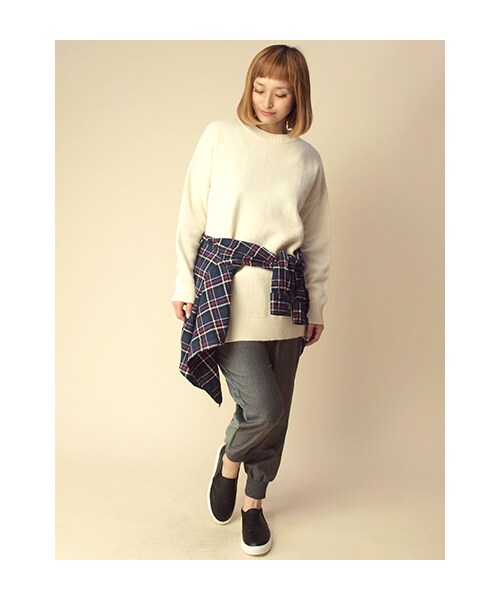 w closet（ダブルクローゼット）の「ウィングチップスリッポン（シューズ・レディース・ブラック/ホワイト・M/L）」の8枚目の写真