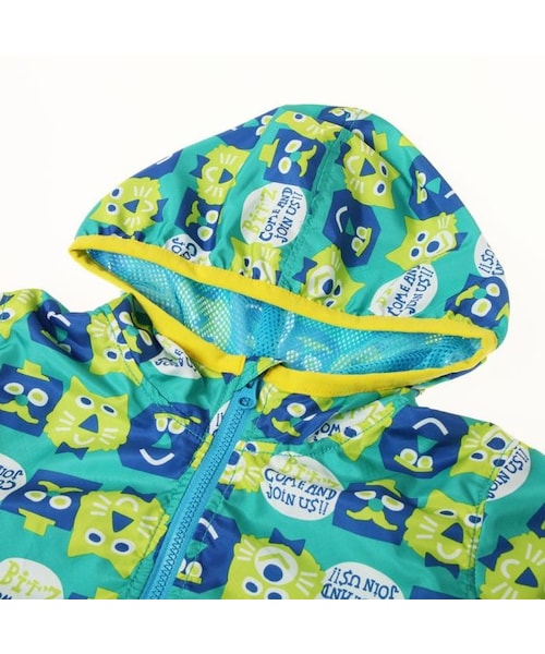 BIT'Z（ビッツ）の「かくかくウインドブレーカー（トップス・キッズ・グリーン/イエロー・80/90/95/100/110/120）」の12枚目の写真