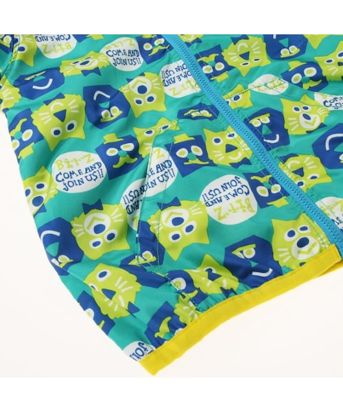 BIT'Z（ビッツ）の「かくかくウインドブレーカー（トップス・キッズ・グリーン/イエロー・80/90/95/100/110/120）」の9枚目の写真