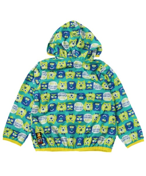 BIT'Z（ビッツ）の「かくかくウインドブレーカー（トップス・キッズ・グリーン/イエロー・80/90/95/100/110/120）」の5枚目の写真