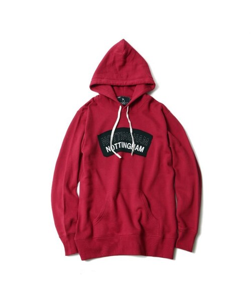 VIRGOwearworks（ヴァルゴウェアワークス）の「Box hooded patch parka プルオーバー（その他・メンズ・GRAY/RED/BLACK・2/3/4）」の2枚目の写真