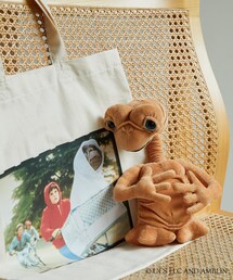 【E.T.】赤の少年柄トートバッグ+ぬいぐるみSET
