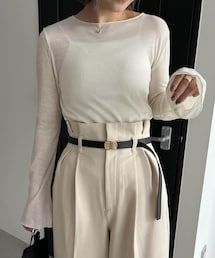 CAPRICIEUX LE'MAGE | ソフトシアーTシャツ(Tシャツ/カットソー)