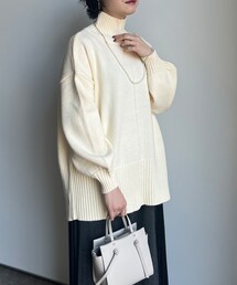 Chez toi | 【WEB限定】バックスリットニット(ニット/セーター)