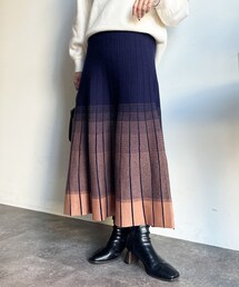 Chez toi | グラデーションニットスカート(スカート)