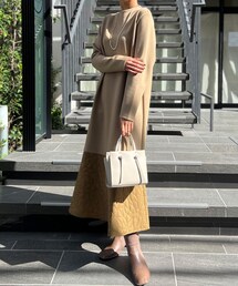 Chez toi | キルティング切替ペプラムワンピース(ワンピース)