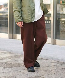 CIAOPANIC TYPY | 起毛ツイルワイドイージースラックス(その他パンツ)