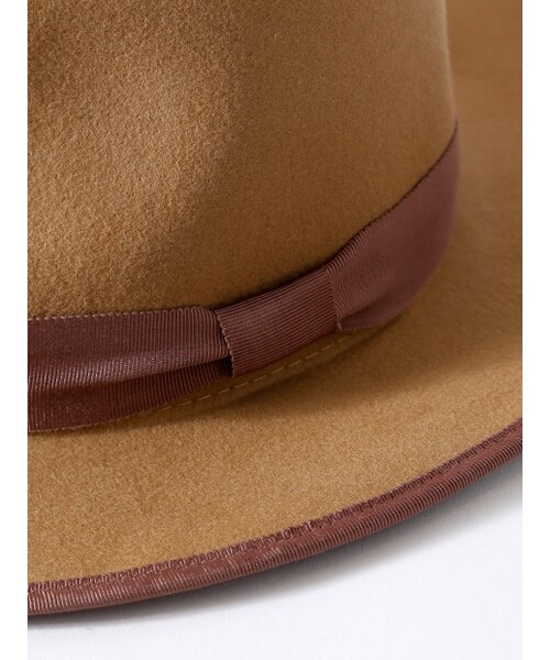 Rouge vif la cle（ルージュヴィフラクレ）の「つば広ウールハット（その他・レディース・ブラック/キャメル/ネイビー・F）」の7枚目の写真