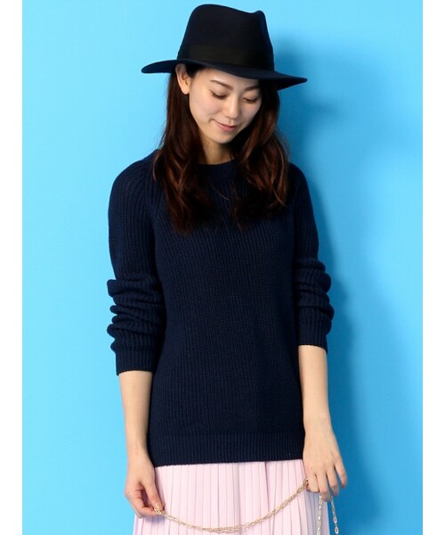 Rouge vif la cle（ルージュヴィフラクレ）の「つば広ウールハット（その他・レディース・ブラック/キャメル/ネイビー・F）」の12枚目の写真