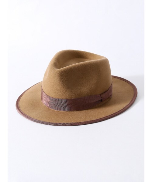 Rouge vif la cle（ルージュヴィフラクレ）の「つば広ウールハット（その他・レディース・ブラック/キャメル/ネイビー・F）」の4枚目の写真