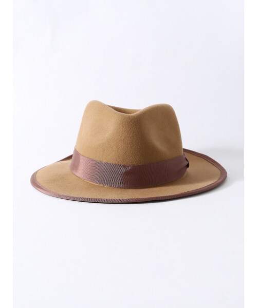 Rouge vif la cle（ルージュヴィフラクレ）の「つば広ウールハット（その他・レディース・ブラック/キャメル/ネイビー・F）」の6枚目の写真