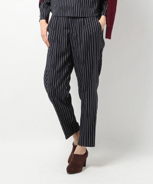 LOWRYS FARM(ローリーズファーム)の「アソートガラテーパードパンツ/mikoa(パンツ・グレー*ストライプ/チェック/ネイビー*ストライプ・M/L)」の3枚目の写真