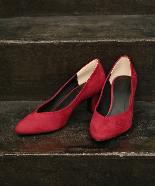 GLOBAL WORK（グローバルワーク）の「ポインテッドパンプス（シューズ・レディース・チェック(01)/ブラック(09)/レッド(35)/デニム(85)・Ｓ/Ｍ/Ｌ）」の3枚目の写真