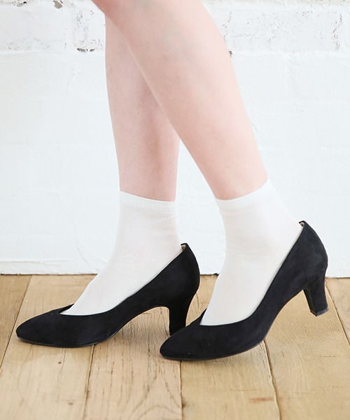 GLOBAL WORK（グローバルワーク）の「ポインテッドパンプス（シューズ・レディース・チェック(01)/ブラック(09)/レッド(35)/デニム(85)・Ｓ/Ｍ/Ｌ）」の2枚目の写真