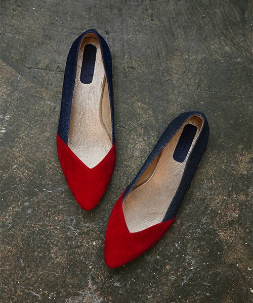 GLOBAL WORK（グローバルワーク）の「ポインテッドバレエ（シューズ・レディース・ブラック(09)/バイカラー(35)/ゴールド(60)/カモフラ(78)・Ｓ/Ｍ/Ｌ）」の4枚目の写真