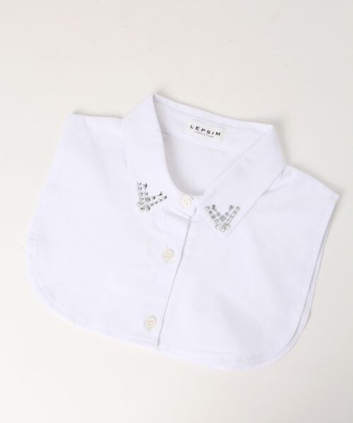 LEPSIM（レプシィム）の「【WEB先行予約】アソートエリインナー（ファッション雑貨・レディース・オフ(レース）/オフ（シルバージャガード）/ブラック（オオガンジー）/ホットフィット・FREE SIZE）」の8枚目の写真