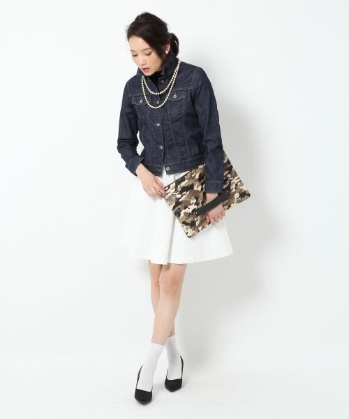 BLISS POINT Womens（ブリスポイント ウイメンズ）の「【WEB限定先行予約】ベーシッククラッチ（バッグ・レディース・ホワイト/ブラック/シルバー/イエロー×ベージュ/グリーン/カモフラ×ブラック/ネイビー×グリーン・ONE SIZE）」の8枚目の写真