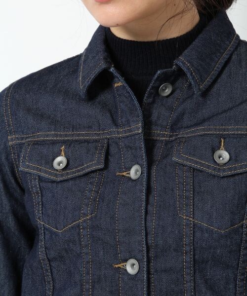 BLISS POINT Womens（ブリスポイント ウイメンズ）の「【WEB限定先行予約】デニムGジャン（ジャケット/アウター・レディース・ホワイト/ブルー/ネイビー・Ｍ/Ｌ）」の6枚目の写真