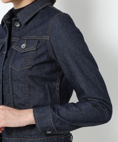 BLISS POINT Womens（ブリスポイント ウイメンズ）の「【WEB限定先行予約】デニムGジャン（ジャケット/アウター・レディース・ホワイト/ブルー/ネイビー・Ｍ/Ｌ）」の7枚目の写真