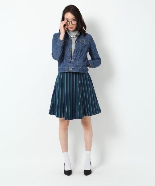 BLISS POINT Womens（ブリスポイント ウイメンズ）の「【WEB限定先行予約】デニムGジャン（ジャケット/アウター・レディース・ホワイト/ブルー/ネイビー・Ｍ/Ｌ）」の14枚目の写真