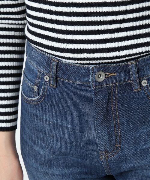 BLISS POINT Womens（ブリスポイント ウイメンズ）の「【WEB限定先行予約】テーパードデニムパンツ（パンツ・レディース・ホワイト/ブルー/ネイビー/クラッシュ・Ｓ/Ｍ/Ｌ）」の7枚目の写真