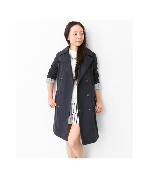 URBAN RESEARCH Sonny Label（アーバンリサーチサニーレーベル）の「トレンチコート（ジャケット/アウター・レディース・ベージュ/ネイビー・FREE）」の6枚目の写真