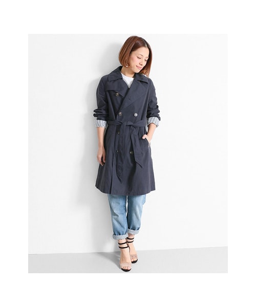 URBAN RESEARCH Sonny Label（アーバンリサーチサニーレーベル）の「トレンチコート（ジャケット/アウター・レディース・ベージュ/ネイビー・FREE）」の9枚目の写真