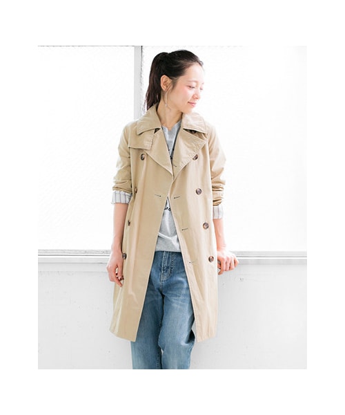 URBAN RESEARCH Sonny Label（アーバンリサーチサニーレーベル）の「トレンチコート（ジャケット/アウター・レディース・ベージュ/ネイビー・FREE）」の3枚目の写真