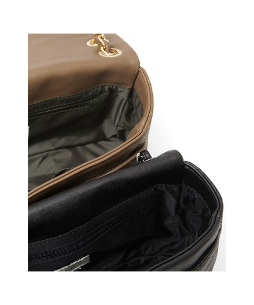 URBAN RESEARCH（アーバンリサーチ）の「jujube　キルティングショルダーBAG（バッグ・レディース・BLACK/MOCA・-）」の11枚目の写真