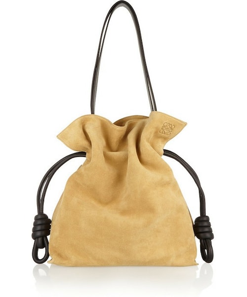 LOEWE（ロエベ）の「Loewe Flamenco Knot small suede shoulder bag