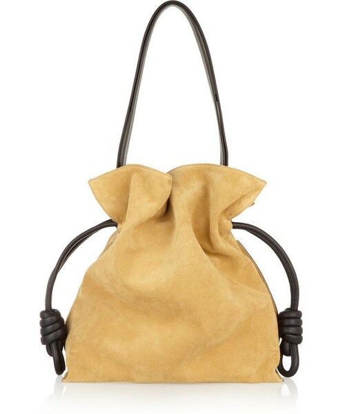 LOEWE（ロエベ）の「Loewe Flamenco Knot small suede shoulder bag
