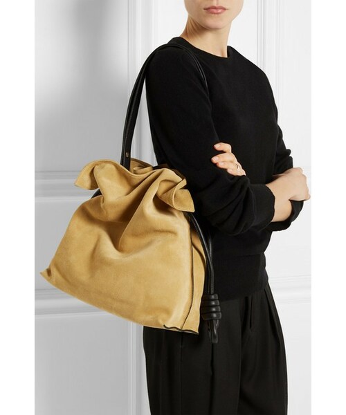 LOEWE FLAMENCO KNOT トート ロエベ フラメンコノット レザー トートバッグ ネイビー ABランクの