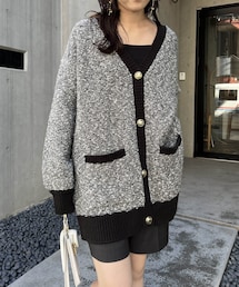 CAPRICIEUX LE'MAGE | ツイード風ミドルカーディガン(カーディガン/ボレロ)